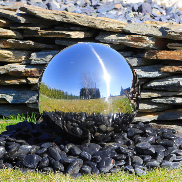 Stainless Steel Fountain Ball Sculpture maoping sculpture Customization