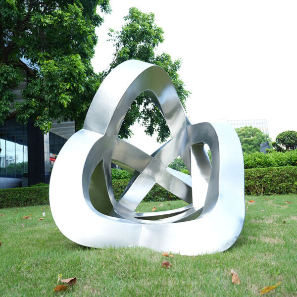 Abstract Metal Stainless Steel Sculpture