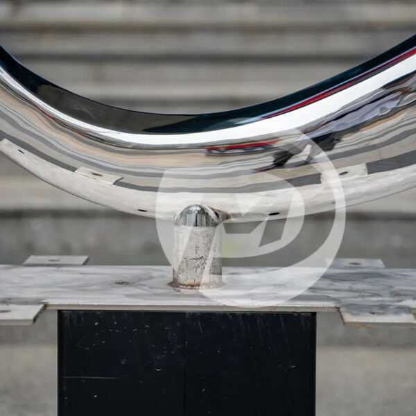 Abstract Love Stainless Steel Sculpture - Image 6