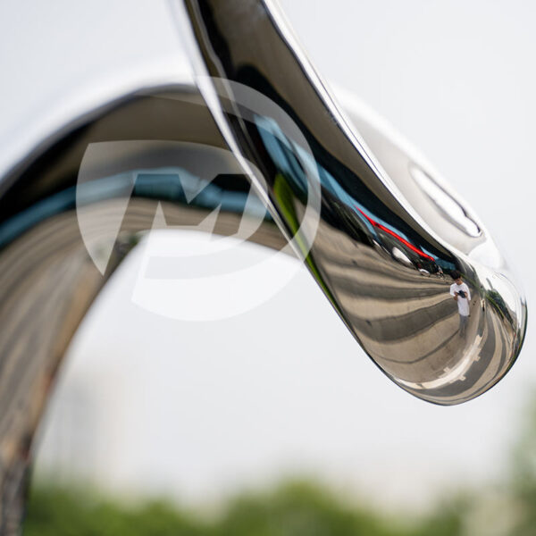 Abstract Love Stainless Steel Sculpture - Image 5