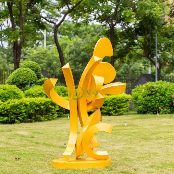 Abstract Metal Stainless Steel Sculpture