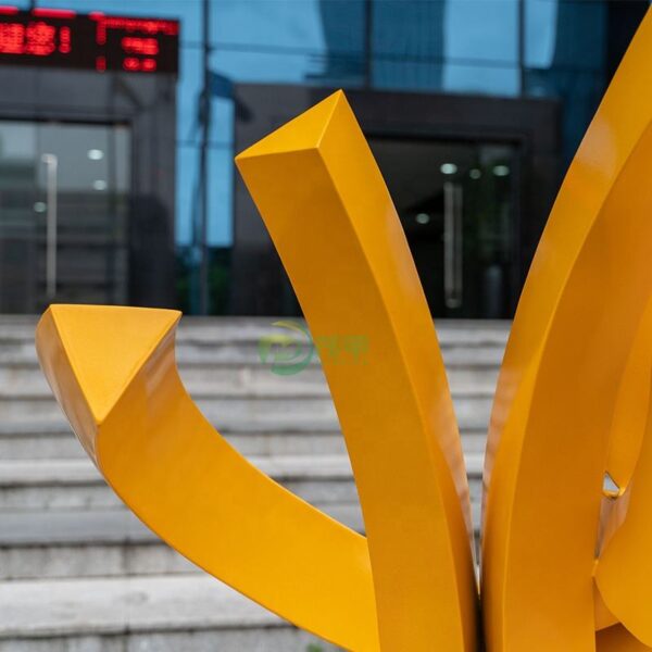 Abstract Metal Stainless Steel Sculpture - Image 5