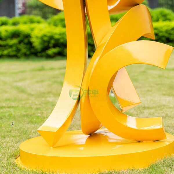 Abstract Metal Stainless Steel Sculpture - Image 6