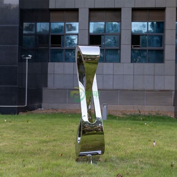 Abstract Tie Stainless Steel Sculpture - Image 6
