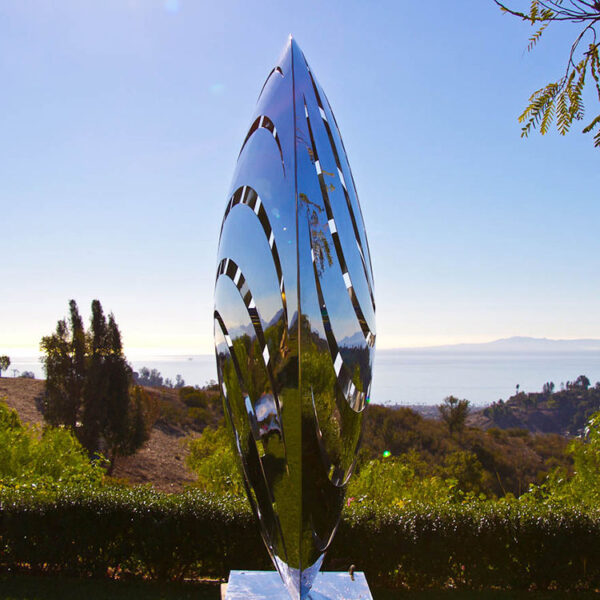 Abstract Whirlpool Stainless Steel Sculpture - Image 3