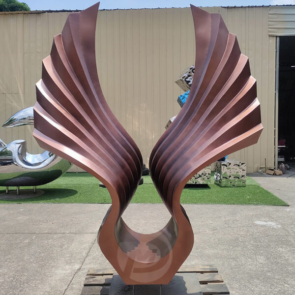 Angel Wings Stainless Steel Sculpture