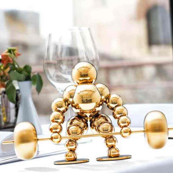 Ball Man Stainless Steel Sculpture - Image 5