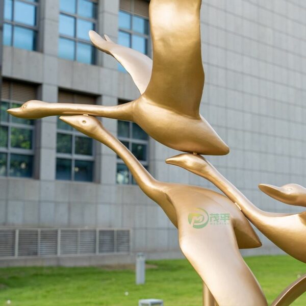 Bird Stainless Steel Sculpture - Image 4