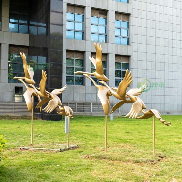 Bird Stainless Steel Sculpture - Image 2