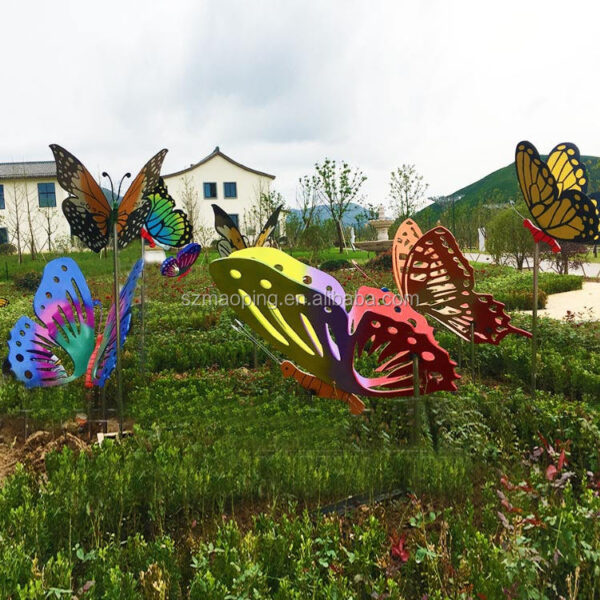 Butterfly Stainless Steel Sculpture - Image 3