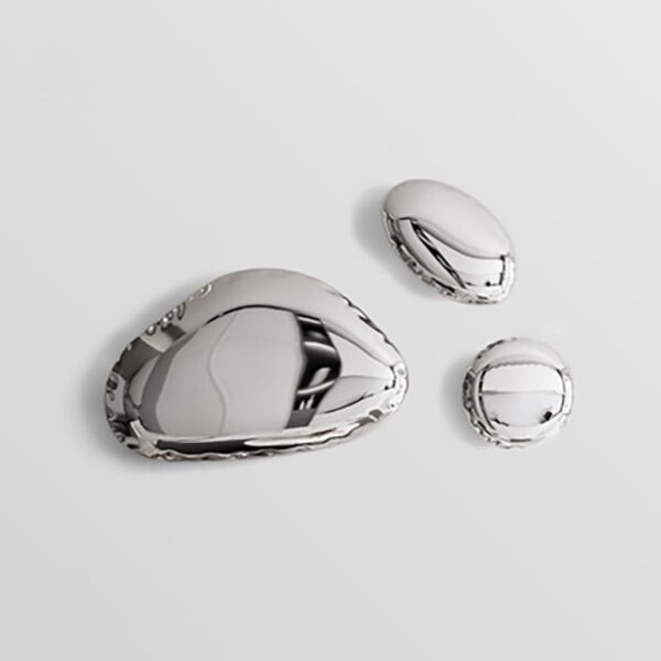 Cobblestone Wall Stainless Steel Sculpture - Image 6