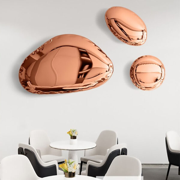 Cobblestone Wall Stainless Steel Sculpture - Image 5