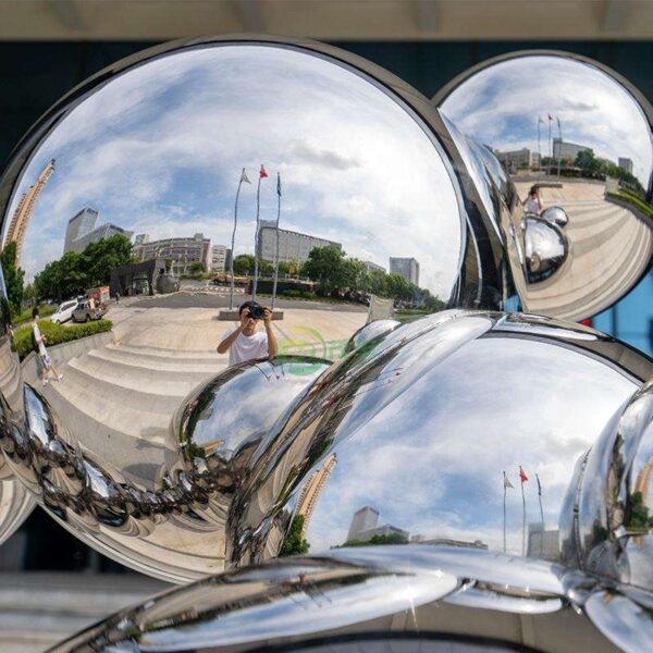 Composite Ball Stainless Steel Sculpture - Image 4