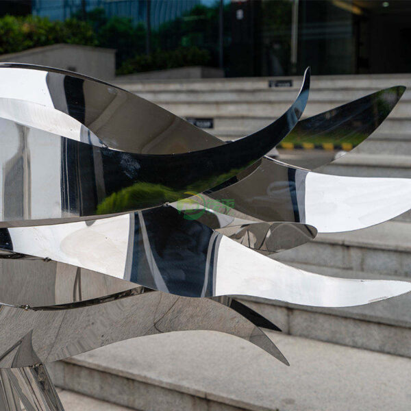Crane Stainless Steel Sculpture - Image 3