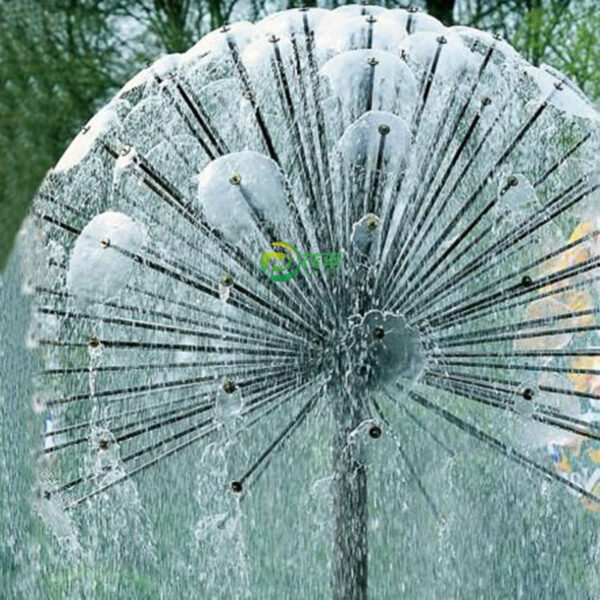 Dandelion  Fountain Stainless Steel Sculpture - Image 3