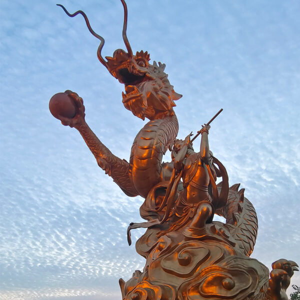Dragon Stainless Steel Sculpture - Image 3