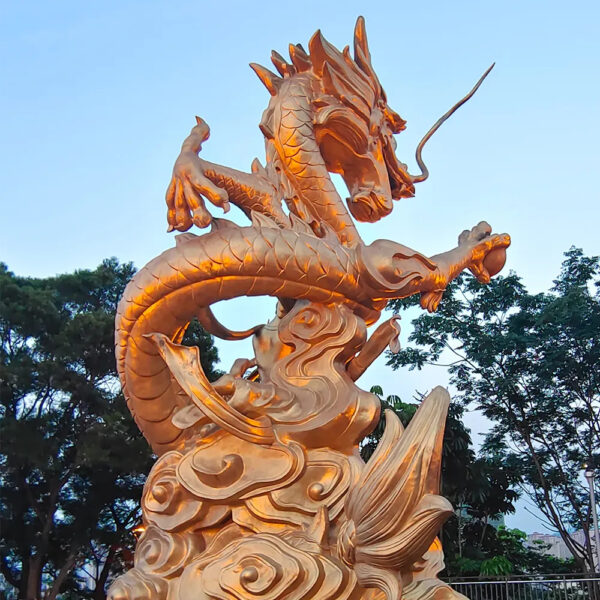 Dragon Stainless Steel Sculpture - Image 2
