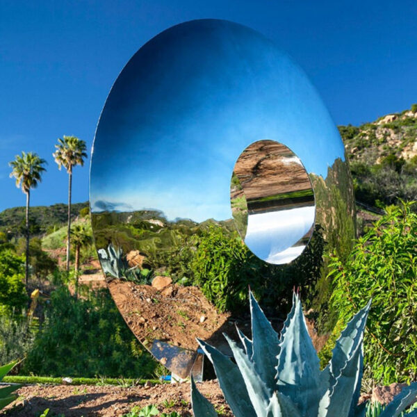 Sky Mirror Stainless Steel Sculpture - Image 2