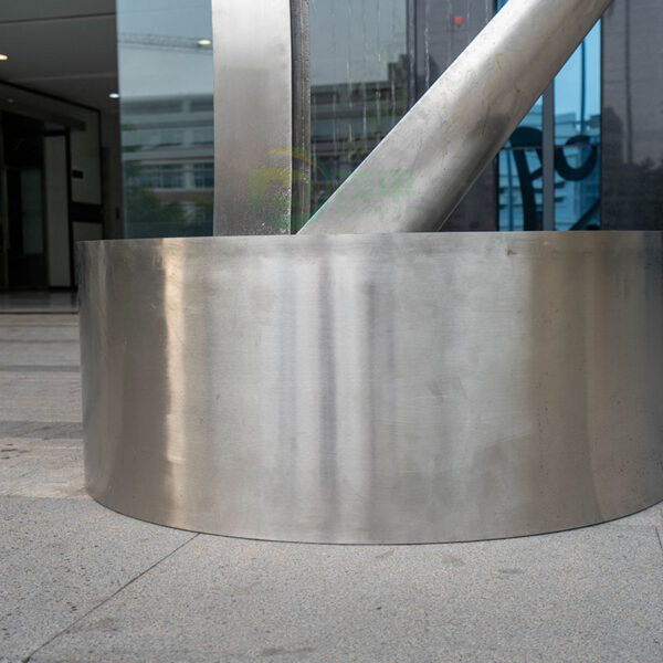 Fountain Harp Stainless Steel Sculpture - Image 5
