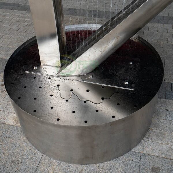 Fountain Harp Stainless Steel Sculpture - Image 6