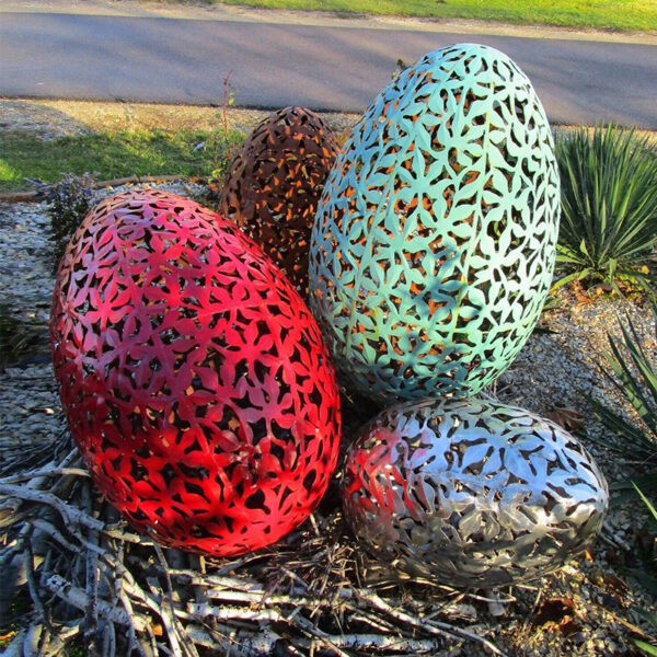 Hollow Egg Stainless Steel Sculpture