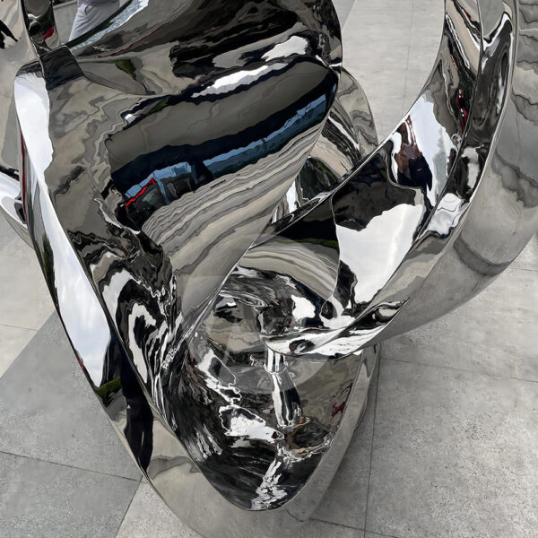 Large Abstract Stainless Steel Sculpture - Image 5