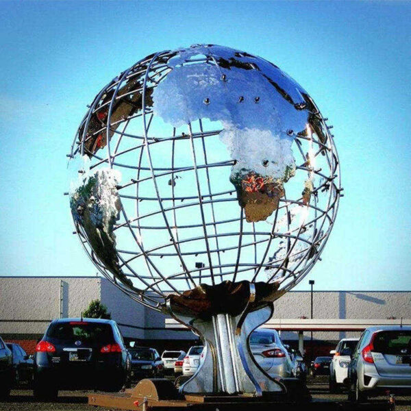 Large Earth Stainless Steel Sculpture