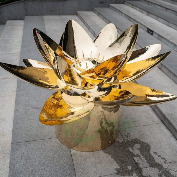 Lotus Stainless Steel Sculpture