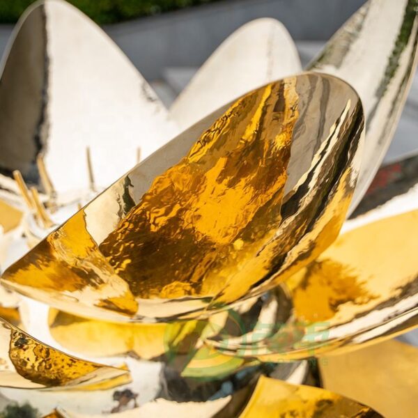 Lotus Stainless Steel Sculpture - Image 5