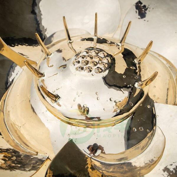 Lotus Stainless Steel Sculpture - Image 4