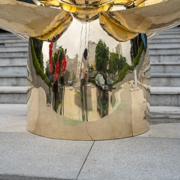 Lotus Stainless Steel Sculpture - Image 6