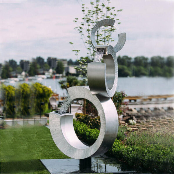 Metal Fountains Stainless Steel Sculpture