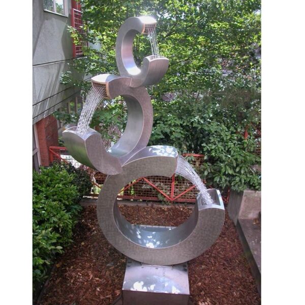 Metal Fountains Stainless Steel Sculpture - Image 4