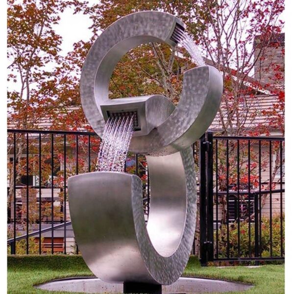 Metal Fountains Stainless Steel Sculpture - Image 5