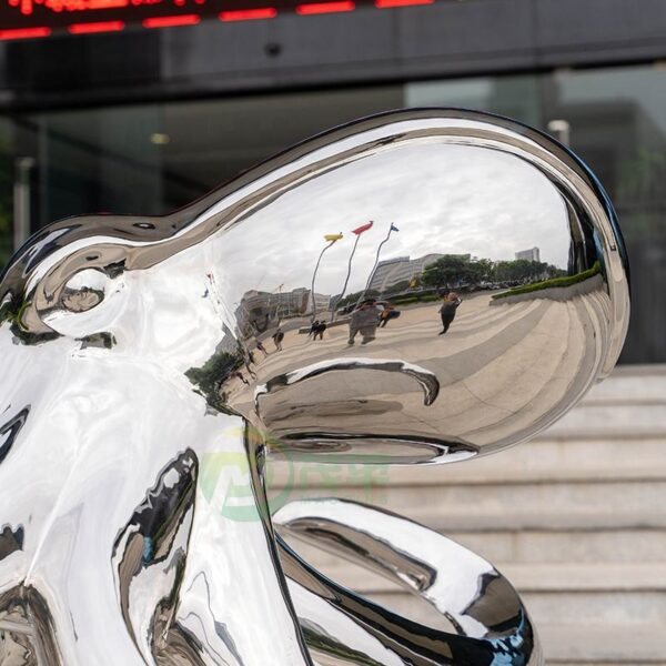 Octopus Stainless Steel Sculpture - Image 5