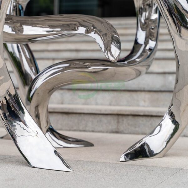 Octopus Stainless Steel Sculpture - Image 6