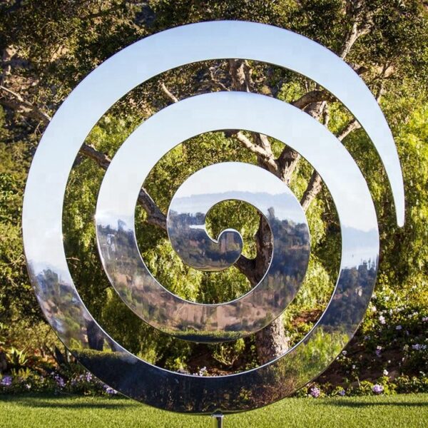 Outdoor Ring Stainless Steel Sculpture - Image 2