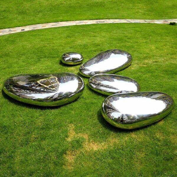 Pebble Stainless Steel Sculpture - Image 2