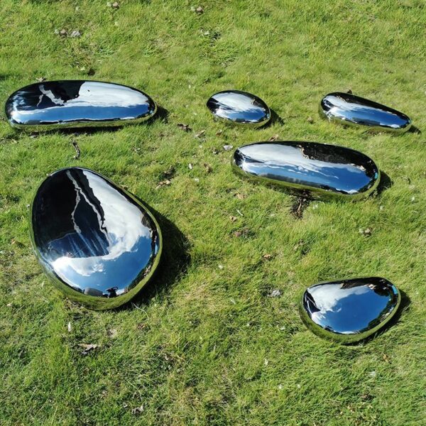 Pebble Stainless Steel Sculpture - Image 5