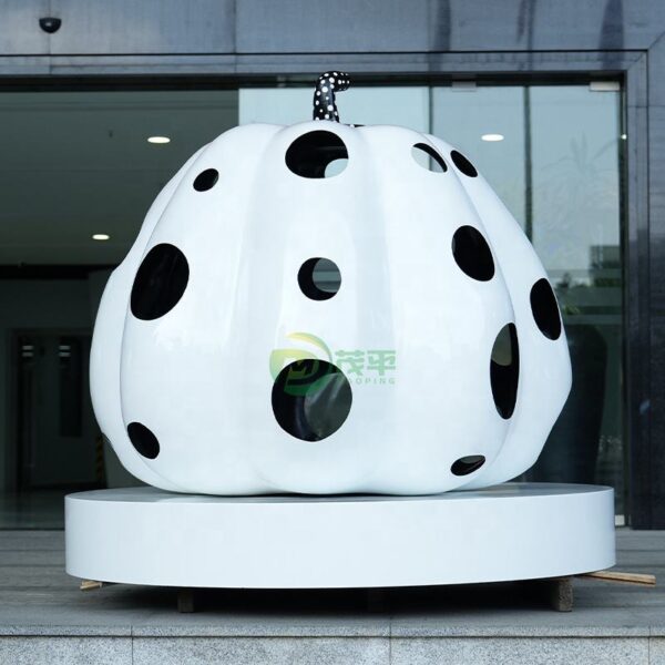 Pumpkin Stainless Steel Sculpture