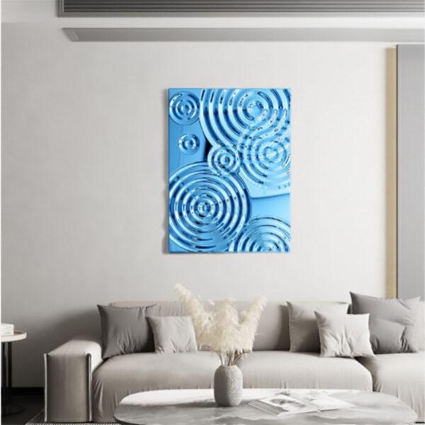 Square Corrugated Wall Stainless Steel Sculpture - Image 2