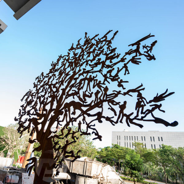 Tree Corten Steel Sculpture - Image 4