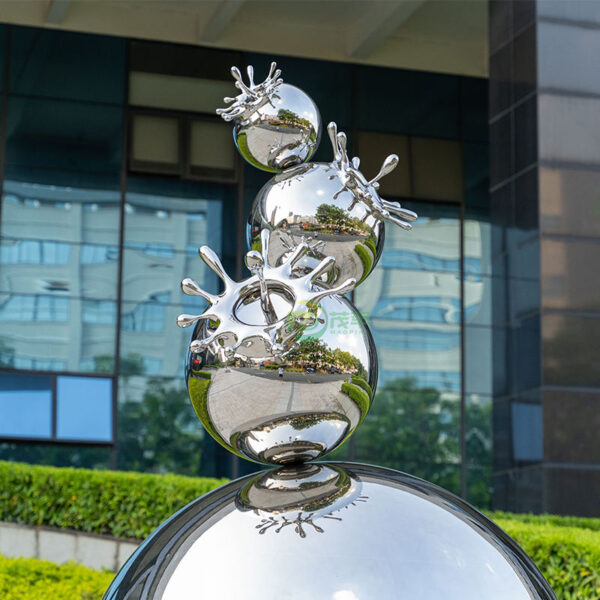 Water Drop Stainless Steel Sculpture - Image 2