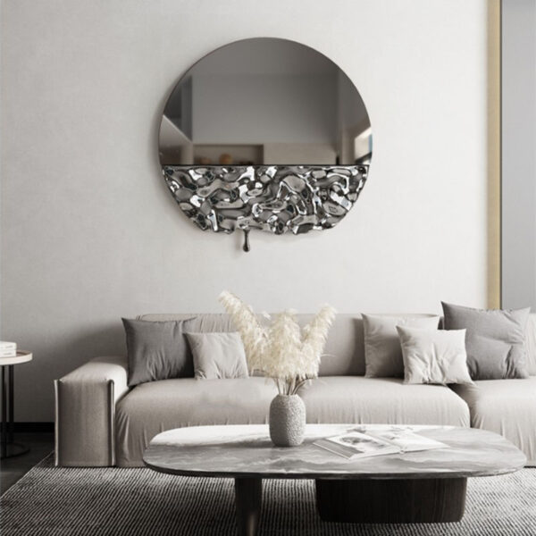 Water Ripple Wall Stainless Steel Sculpture