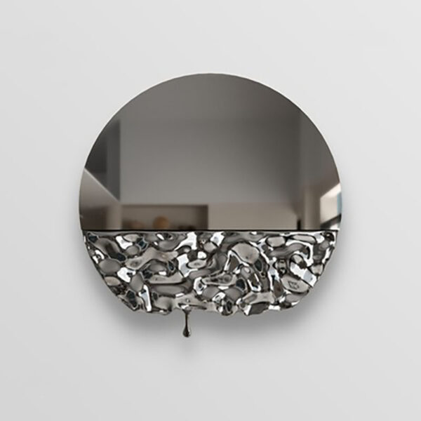 Water Ripple Wall Stainless Steel Sculpture - Image 5