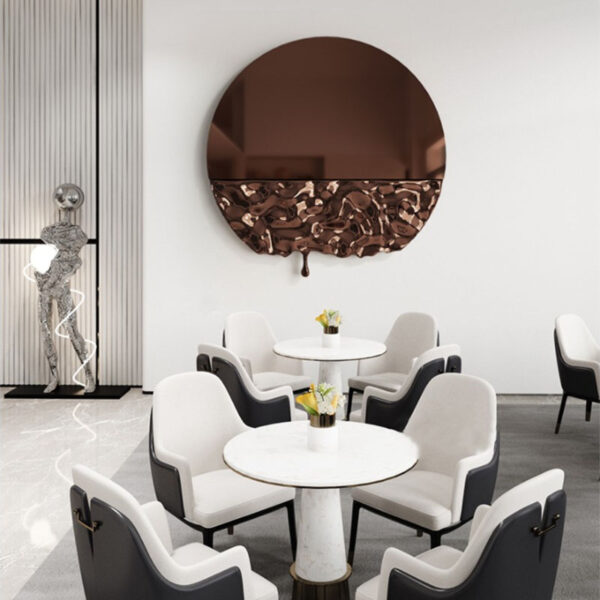 Water Ripple Wall Stainless Steel Sculpture - Image 2