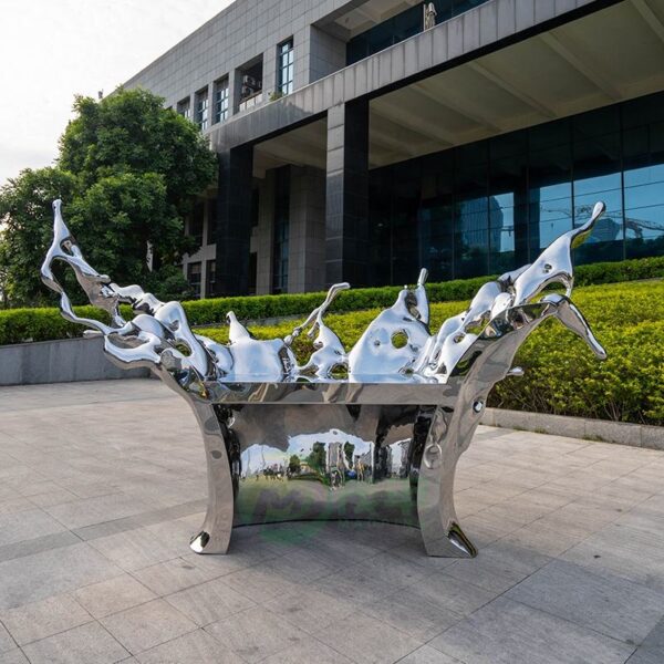 Wave Metal Stainless Steel Sculpture