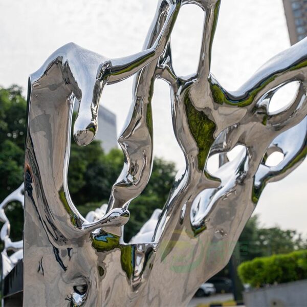 Wave Metal Stainless Steel Sculpture - Image 3