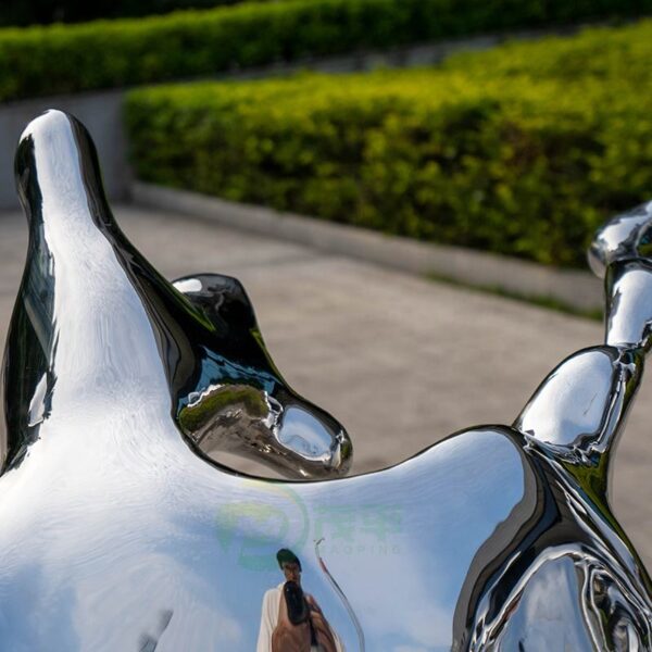 Wave Metal Stainless Steel Sculpture - Image 4