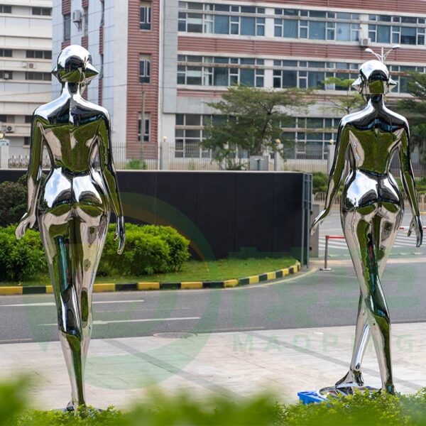 Woman Stainless steel sculpture - Image 2